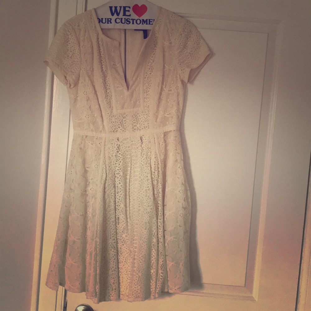 White cocktail dress